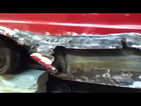 Sheetmetal repair on a 1963 mercury meteor wagon
