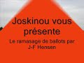 Ramassage de Ballots par J-F Hensen