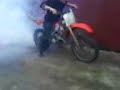Honda cr 250r burnout