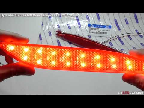 exLEDusa Hyundai Elantra MD Rear Bumper LED Reflector
