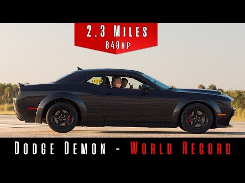 Dodge Challenger SRT Demon velocidad máxima