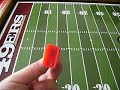 stationary quarterback on my hand crafted electric football gameboard