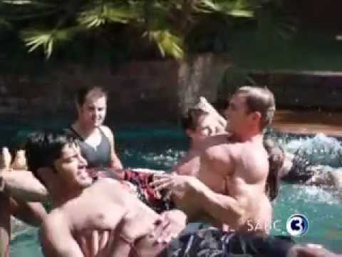 Lorna hangs out with the Mr. SA contestants 