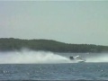 June 9, 2007. SST 120 crash in Detroit Lakes, MN. Al Tucker clips Katy Mendele. No one was hurt, and both boats are back racing in 2008. Update, 9/15/08: Al tangled again at the nationals, and his boat is once again a wreck. Oh well.... twincitypowerboatracing.com