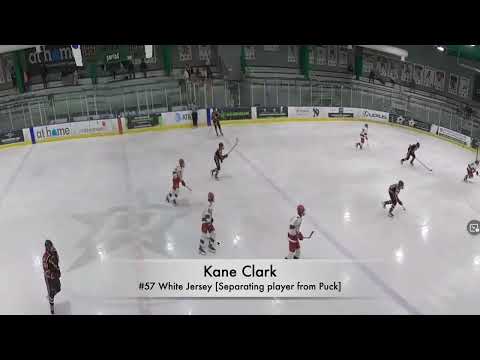 Kane Clark Tier 1 AAA Jr. Canes 2022, Body Contact while staying in play.