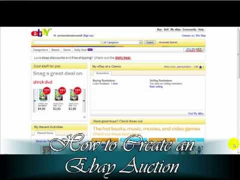 how to auction on ebay