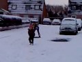 snow surfing - fail