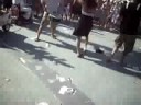 marching with the drums