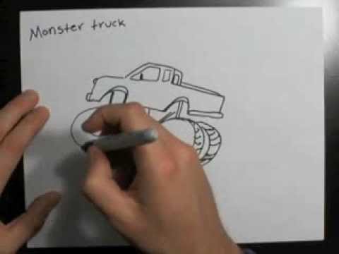 Draw a Monster Truck | Doodle Ideas