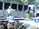 messing with the recycling man