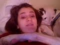 Great   Dane  and I trying to sleep