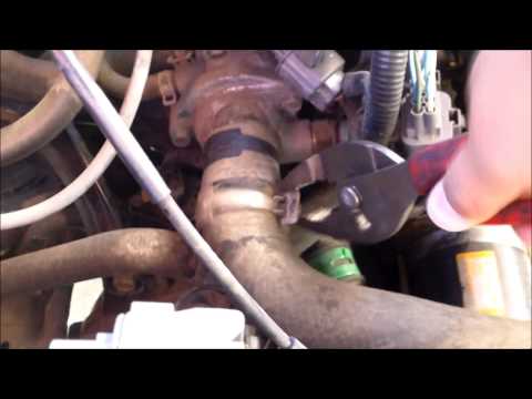 DIY How to replace install THERMOSTAT 1993 Honda Accord