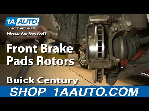 How To Install Replace Front Brake Pads Rotors Regal Century Grand Prix Venture 1AAuto.com