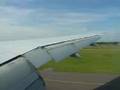 KLM B777 landing at Amsterdam