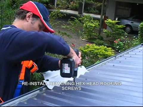 How to Install SafetyLink Height Safety Ladder Stabilizer the Ladderlink on a metal roof