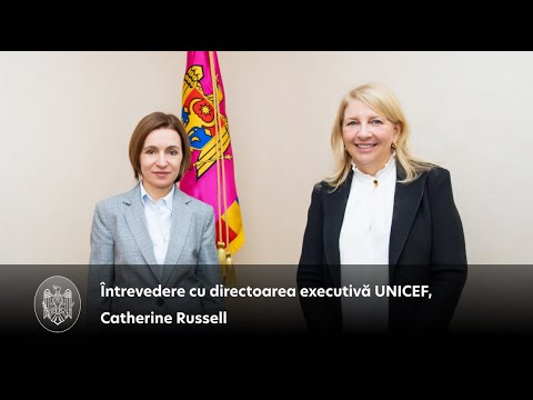 President Maia Sandu met with UNICEF Executive Director Catherine Russell