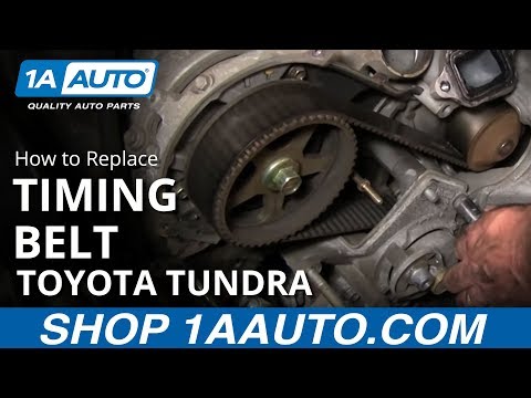 How To Replace Toyota Tundra Timing Belt 2002 V8 Disassemble Front of Engine PART 3 1AAuto.com