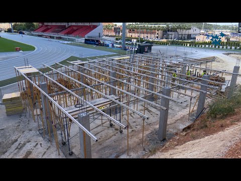 Las obras del Gimnasio Exterior del Estadi Olímpic finalizarán en mayo