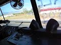 Semi Tractor flips a crazy bitch