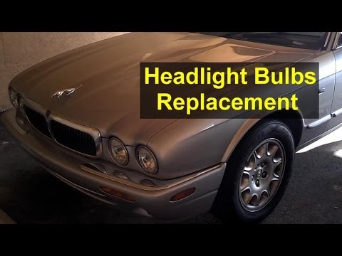 Headlight bulb replacement, Jaguar XJ8 and others cars – Auto Repair Series