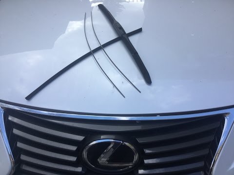 How to replace Lexus wiper blade refill inserts