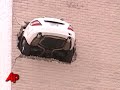 An Oklahoma man nearly drove his car through the sixth floor of a parking garage. (April 29)