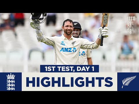 England v New Zealand - Day 1 Highlights | Conway Hits Debut Hundred! | 1st LV= Insurance Test 2021