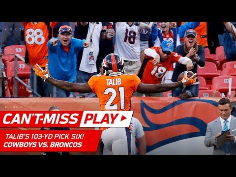 Video: Aqib Talib's 103-Yard Pick Six! | Can't-Miss Play | NFL Wk 2 Highlights