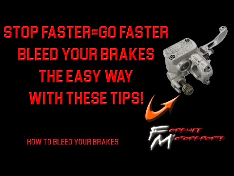 how to bleed yz450f front brakes