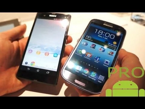 Sony Xperia Z vs Galaxy S3 Comparativa en español / Pro Android