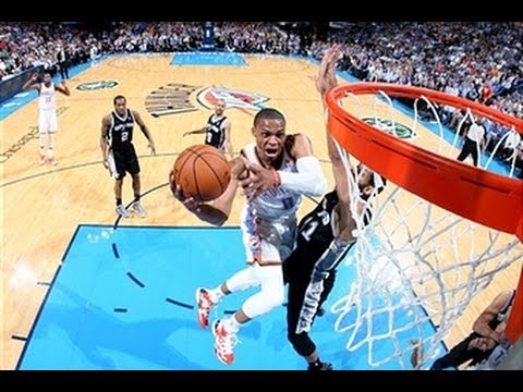 Video: Russell Westbrook Finishes the Fastbreak with a Flashy Reverse!