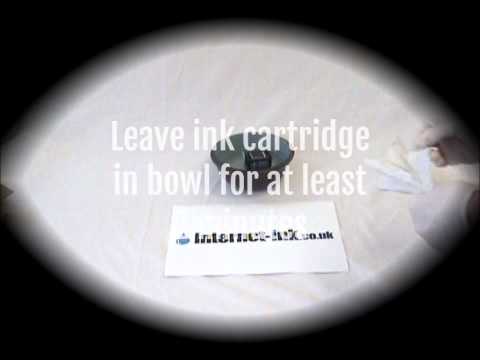 how to unclog hp inkjet cartridges