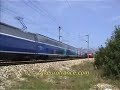 croisement entre un tgv et un train corail teoz