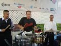 omar vizquel playing timbales with rocio y su sonora!!