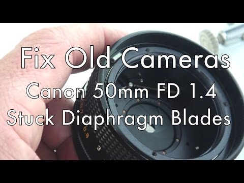 how to repair canon fd lens