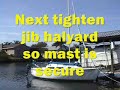 Stepping mast for low bridge clearance on a Catalina 25