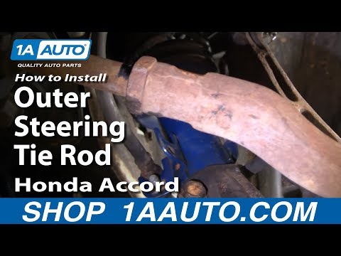How To Install Replace Outer Steering Tie Rod Honda Accord Odyssey Acura CL Oasis 94-99 1AAuto.com