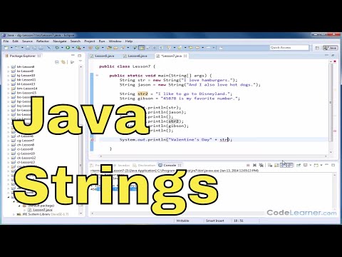 how to define string in java