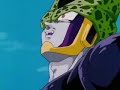 goku hace un kamehameha instantaneo contra cell