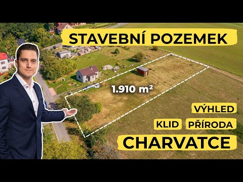 Video Velký stavební pozemek 1.910 m2, Charvatce - Mladá Boleslav