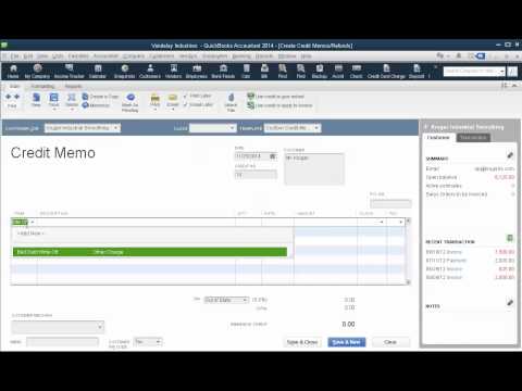 how to write off bad debt in qb