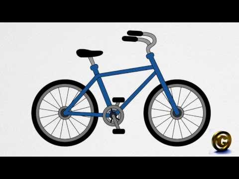 how to draw bicycle