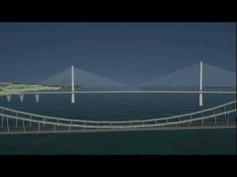 Forth Replacement Crossing: flythrough across three bridges