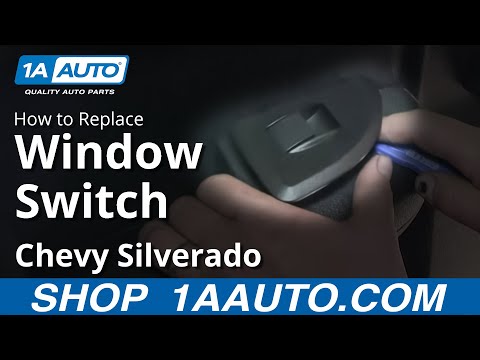 How To install Replace Rear Window Switch 2007-13 Chevy Silverado GMC Sierra