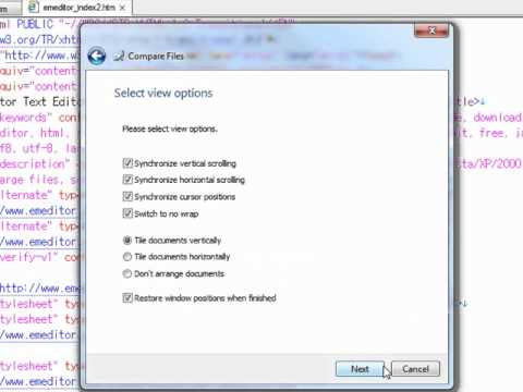 EmEditor Professional v10 - text editor - Compare Documents