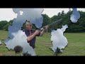Shooting lessons - Sporting Gun magazine's shooting coach, Mark Russell, shows you the easy steps towards shooting a Driven clay pigeon target.