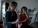 ellen and marcelle having a musical afternoon.