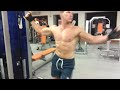Click here to watch this video Natural bodybuilder Gino Fiori 7 weeks out for the NPA south west performing cable flyes