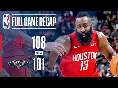 Video: Full Game Recap: Rockets vs Pelicans | Harden Drops 41