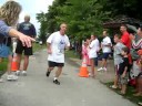 my dad aka mike colletta finishing a 5K in spencerport
